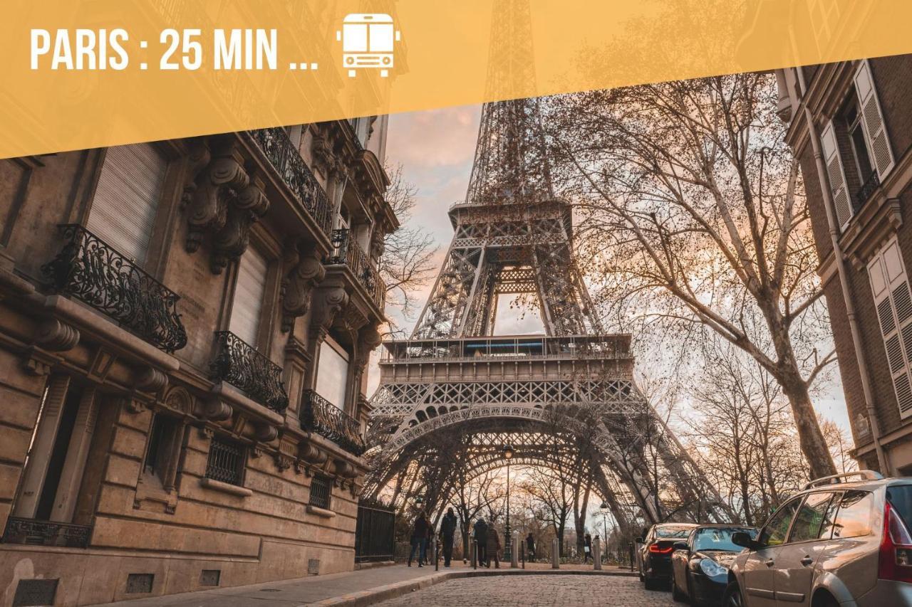 Cozy Appart' A Deux Pas De La Gare - Cozy Houses Palaiseau Luaran gambar