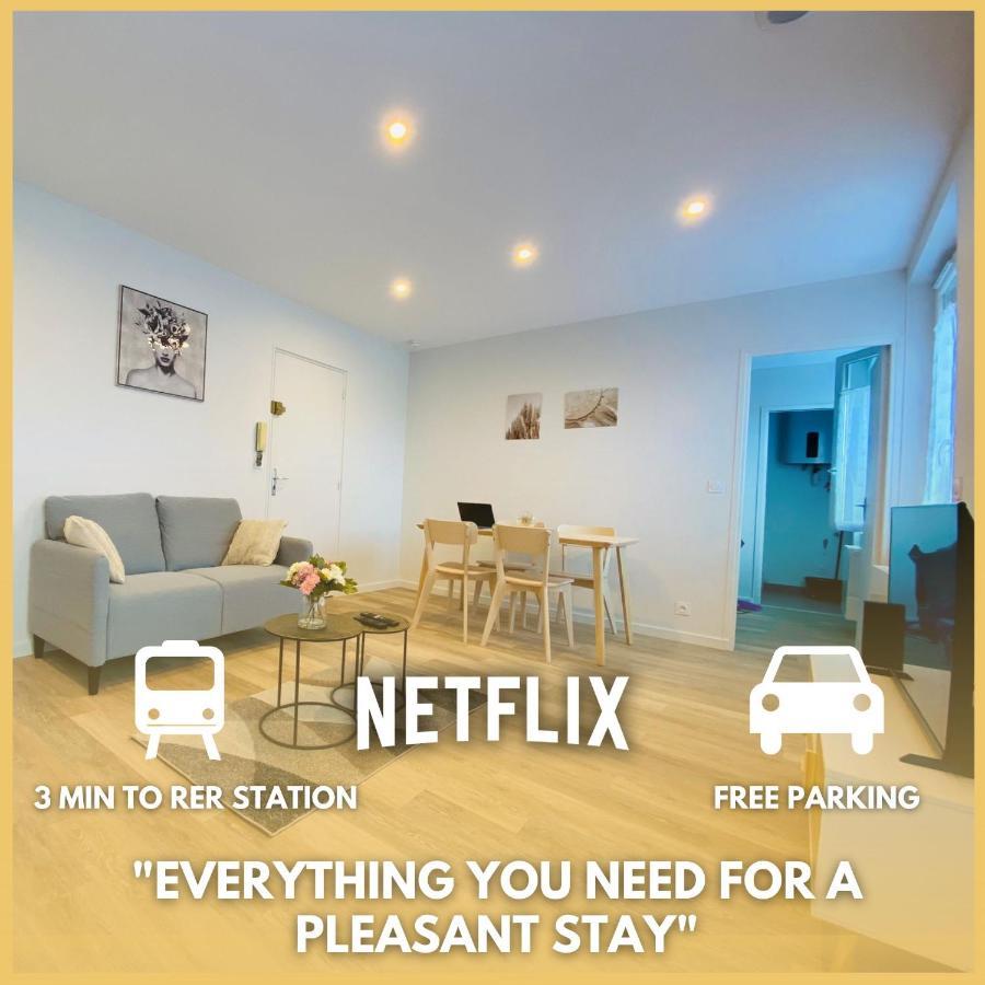 Cozy Appart' A Deux Pas De La Gare - Cozy Houses Palaiseau Luaran gambar
